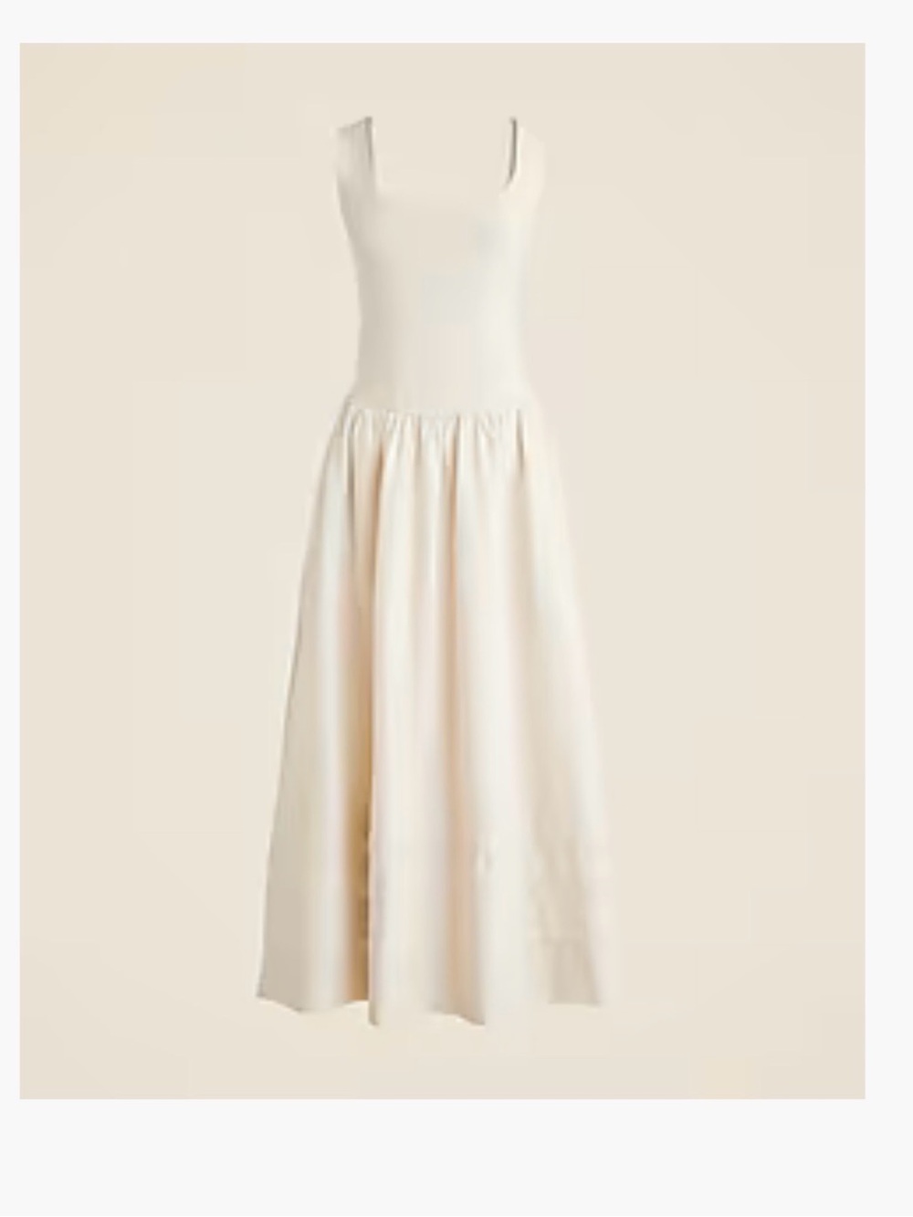 J. Crew drop waist mixy dress